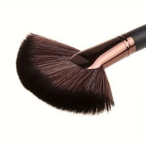 1715873098337-f397b74c5f014ca8a4f39c2807ee42fb-goods Fan-shaped Powder Finishing Brush - Black and Golden Handle