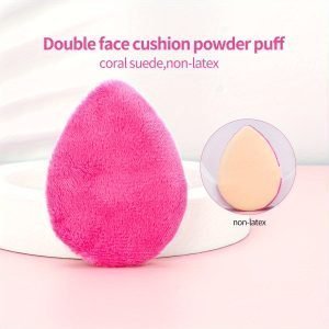 29cbe2919627e4ed180ae3199cb7f5ce-1 1pc Water Drop Shaped Powder Puff - Latex-Free, Double-Sided, for Flawless Face Makeup