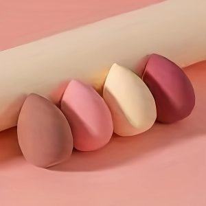 309aedb2-146e-498e-baac-b98810336401 4pcs Makeup Sponge Blender - Non-Latex, Skin-Friendly, Dual Use for Wet and Dry Foundation Blending
