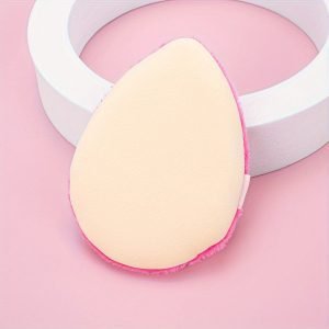 3fdc84de441c3ce6c120bb21a7c86009-1 1pc Water Drop Shaped Powder Puff - Latex-Free, Double-Sided, for Flawless Face Makeup