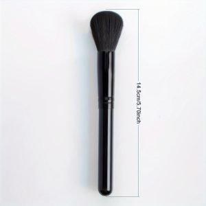 4ed4eca123ac2d07a590d29ea6744915-1 Wooden Handle Nylon Bristle Blush Brush - Soft, Gentle, Reusable
