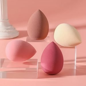 b4fb10d6-fa0c-4a79-b849-a05c2b98adfd-1 4pcs Makeup Sponge Blender - Non-Latex, Skin-Friendly, Dual Use for Wet and Dry Foundation Blending
