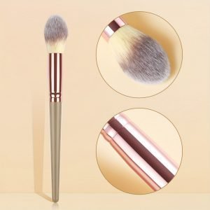 daeee5e7feb8d3bcd9fe5d1646d7041e Premium Flame Design Highlighter Brush: Soft, Angled, Ideal for Daily and Professional Makeup
