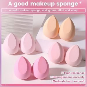 e0e2e4c160d19bb8096e410b762d362b-1 Premium Pink Makeup Sponges - 8pcs for Flawless Blending