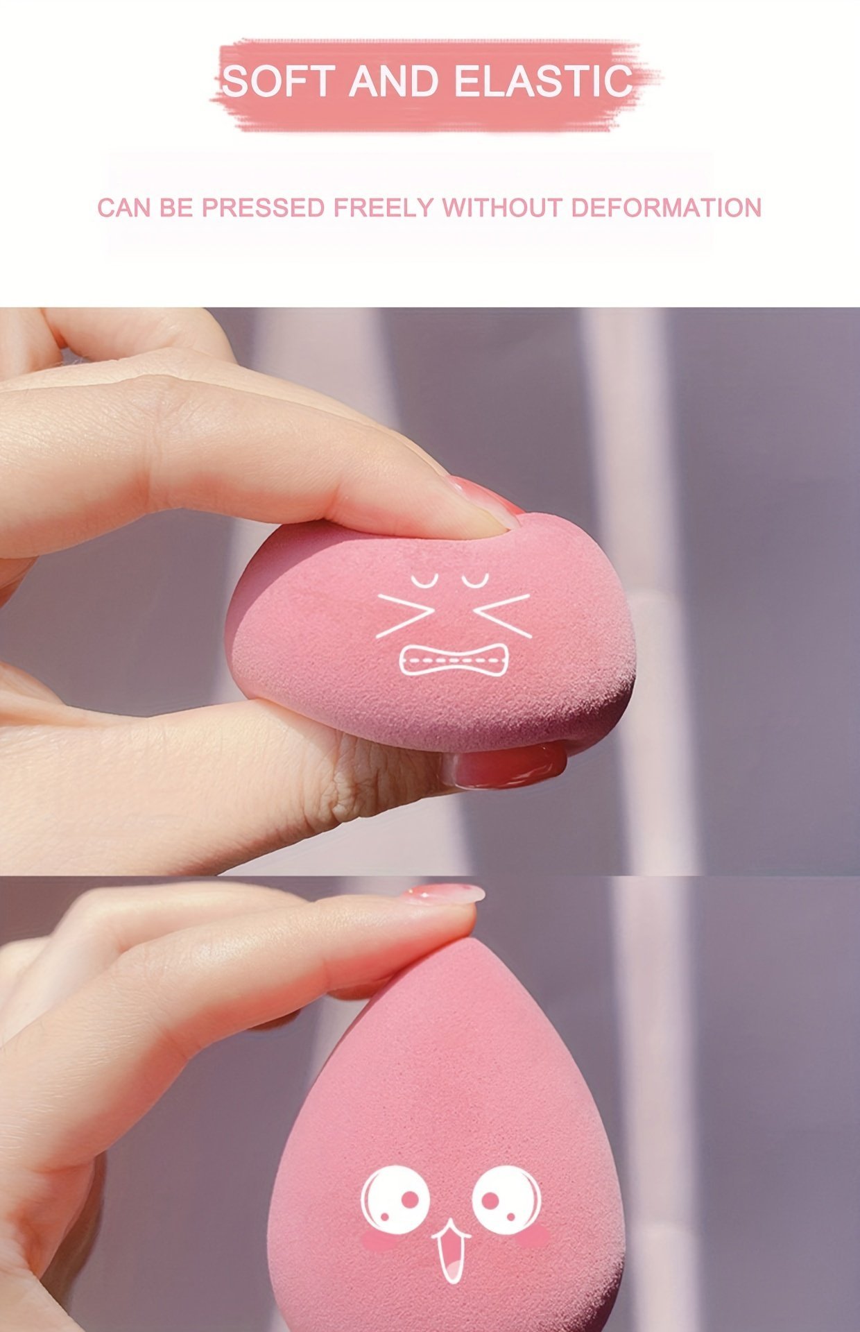 Ultra-soft beauty sponges for seamless blending